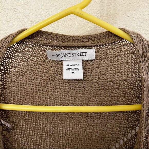 99 Jane Street Long Open Cardigan (Size 1X) - Picture 4 of 4